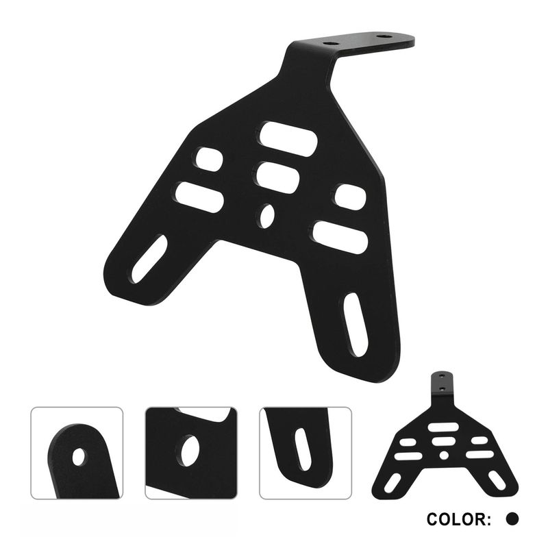 Supporto per fanale posteriore per moto - Supporto di montaggio posteriore in lega di alluminio per modifiche personalizzate alla moto (nero/viola)_voghion.com