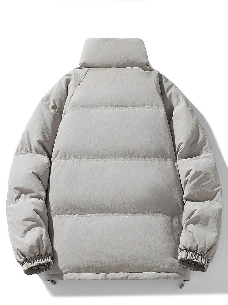 Men's Trendy Cropped Puffer Jacket – 85% White Duck Down (600+ Fill Power, Waterproof, 6 Sizes, Streetwear Style)_voghion.com