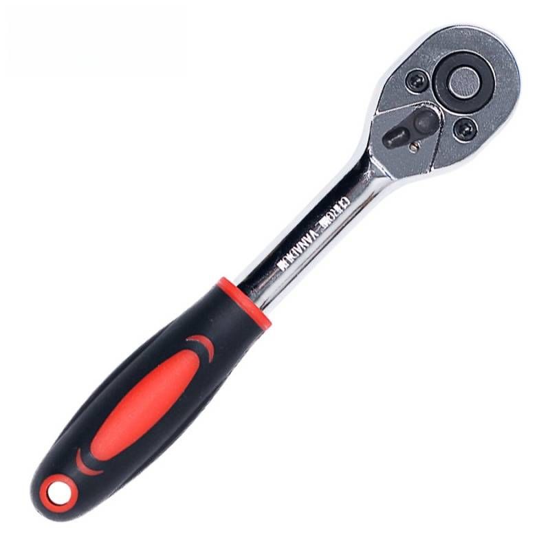 Ratschenschlüssel mit 24 Zähnen und Birnenkopf – Schnellspanner, 1/4", 3/8", 1/2" Antrieb, Cr-V-Stahl, professionelles Handwerkzeug (poliert)_voghion.com
