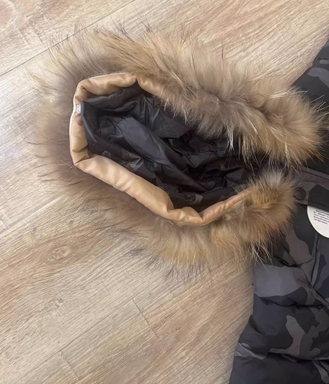 Kids' China Map Hooded Puffer Coat - Long-Length Winter Jacket With Faux Fur Trim, Thermal Outerwear For Boys & Girls_voghion.com