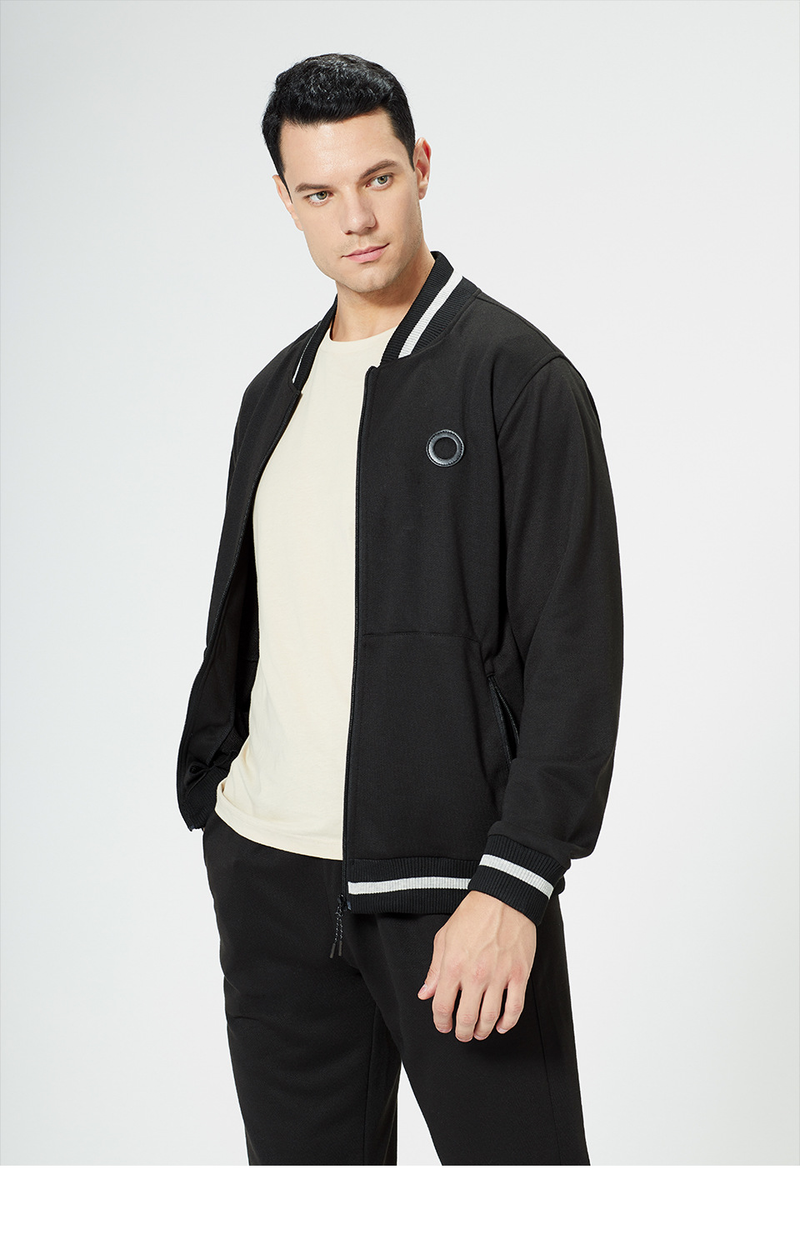 Herrenbekleidung Sportanzüge für Herren Große Laufsportbekleidung für Studenten Einfarbige zweiteilige Anzüge, lässig und vielseitig_voghion.com