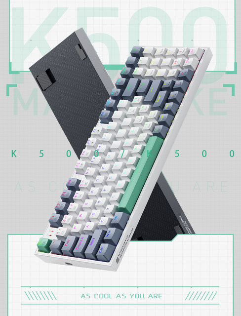 Machenike K500 Mechanical Keyboard Gaming Keyboard Wired Keyboard Hot Swappable 94 Keys RGB Light Mac Windows_voghion.com