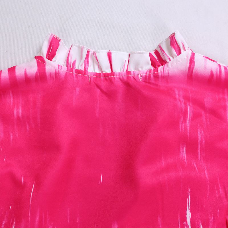 Ženska oblačila, nove potiskane majice z dolgimi rokavi in naramnicami, široke hlače z visokim pasom, priložnostna obleka_voghion.com