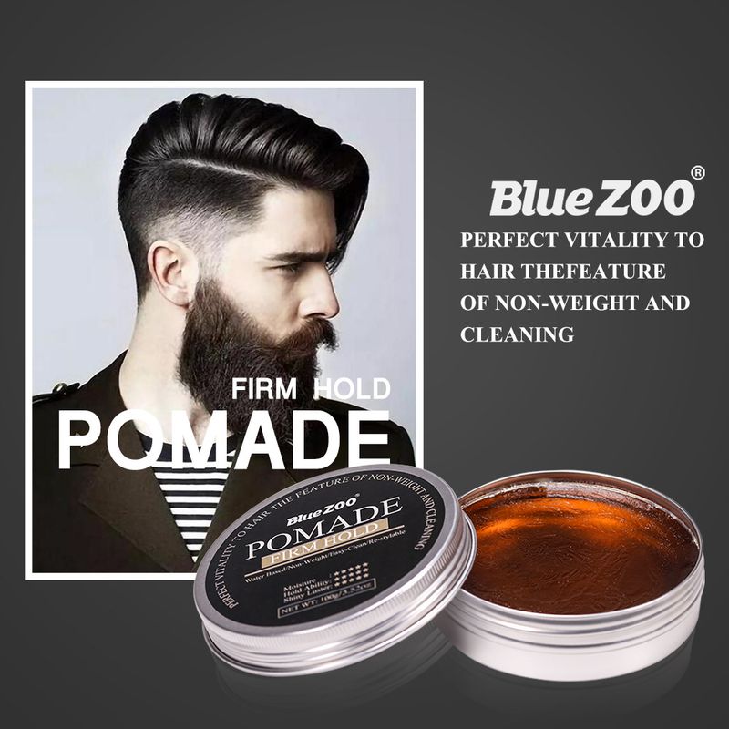 100g Hårstylingolja för män Vax Hårgelé Retromodellering Ljusstark Pomada-stylingprodukt för män_voghion.com