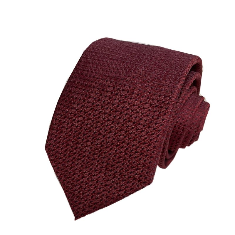 Cravatta in poliestere di alta qualità, cravatta da lavoro alla moda da 7 cm, cravatta classica tinta unita_voghion.com