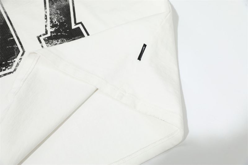 T-shirt à manches courtes pour homme, imprimé numéro 07, style décontracté, tendance, en pur coton, col rond, été_voghion.com