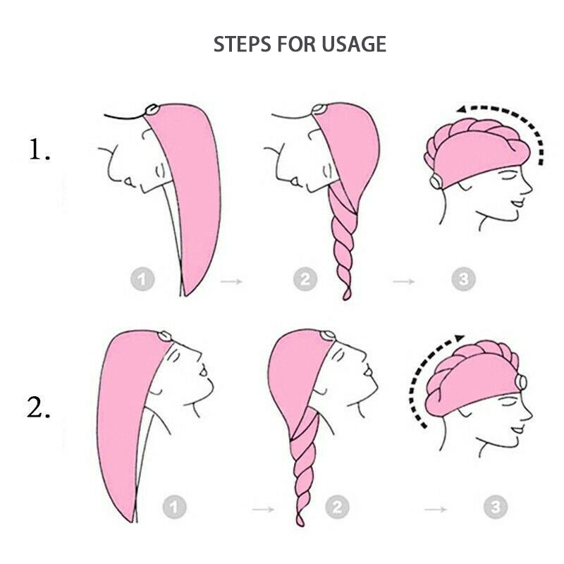 Trocknendes Haartuch, trockene Haarkappe, Mikrofaser-Haartrocknungswickel, stark wasserabsorbierend, dreieckiger Duschhut, zum Abwischen der Haare_voghion.com