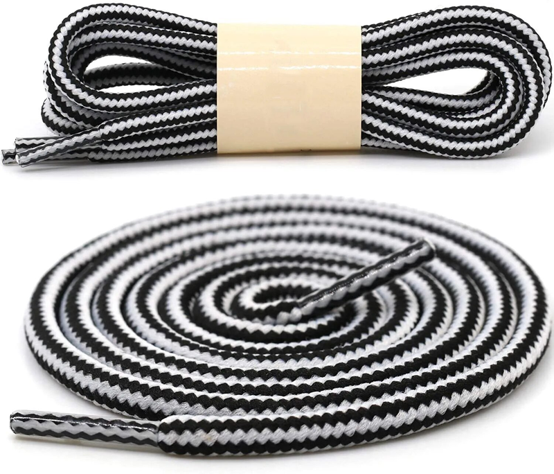 1 paio 18 colori a righe doppio colore lacci per scarpe rotondi scarpe da ginnastica per esterni lacci in cotone stivali lacci per scarpe 70 cm 90 cm 120 cm_voghion.com