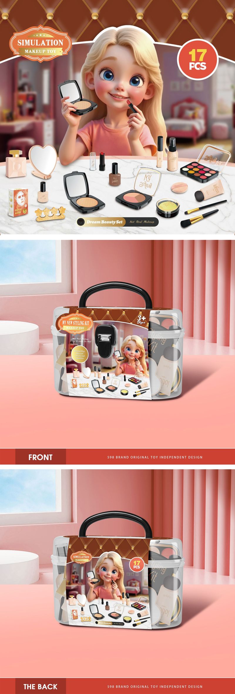 Cross Border Girls Pretend House Cosmetics Set Simulation Nail Art Lipstick Eye Shadow Can Not Be Smeared Makeup Toys Wholesale_voghion.com