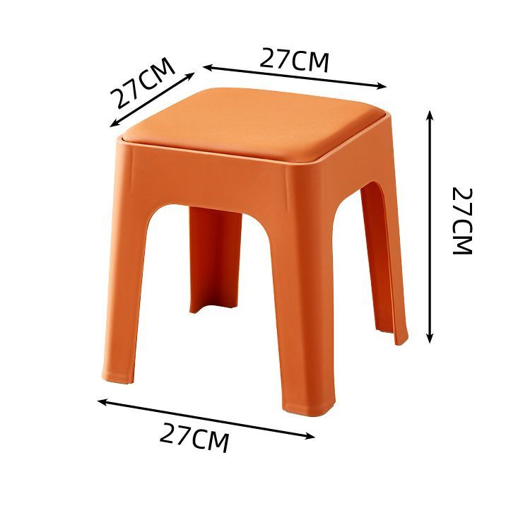 Exquisite Household Durable Plastic Soft Cushion Simple Bench Storage Dining Makeup Stool_voghion.com