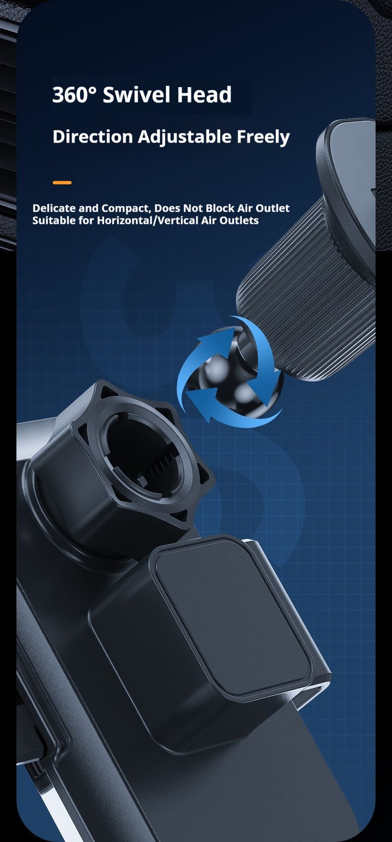 Suitable For IOS Android Transparent Magnetic Wireless Car Charging Stand 15W Fast Charging Compatible Internally Visible 66W Wireless Stand_voghion.com