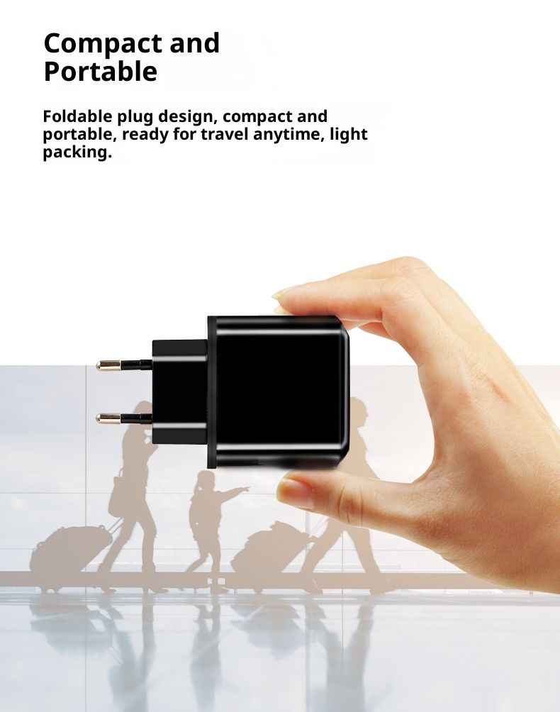 PD3.0-Ladekopf, 18 W, kompatibel mit Huawei-Daten-Schnellladekabel für Android Typ-C_voghion.com