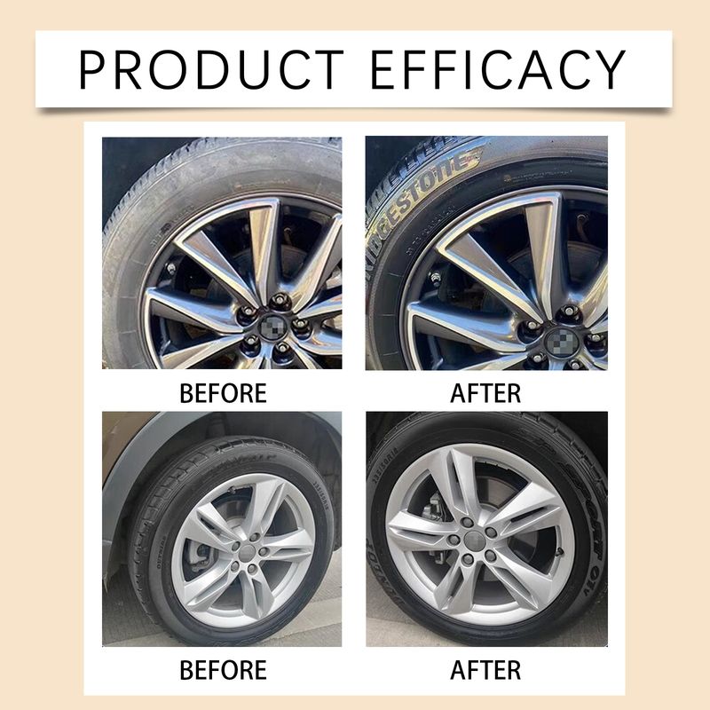 Homonth Automobile Tire Cleaner, Automobile Tire Cleaning Decontamination And Descaling New Tire Cleaning Agent_voghion.com