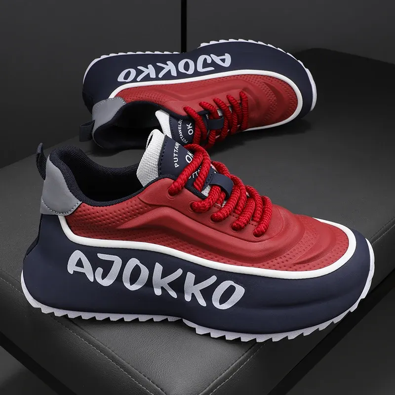 2025 Spring And Autumn Flying Mesh Surface Breathable New Non-slip Fashion Breathable Flat Leisure Sports Men Walking Loafers_voghion.com