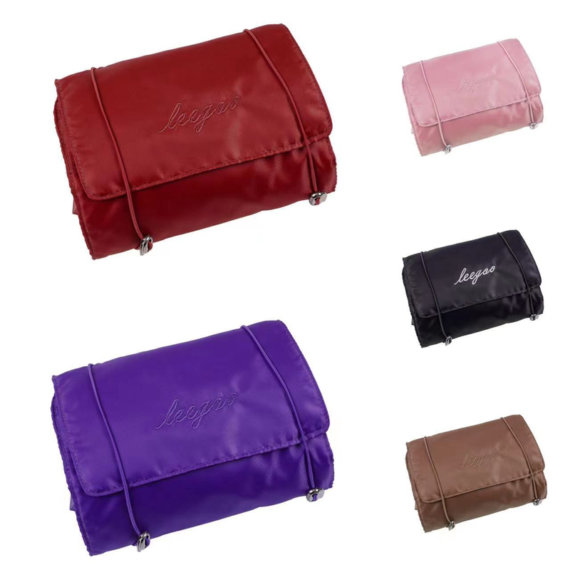 Can be divided into four-in-one makeup bag multi-function simple travel lady folding travel cosmetics to receive wash bag_voghion.com