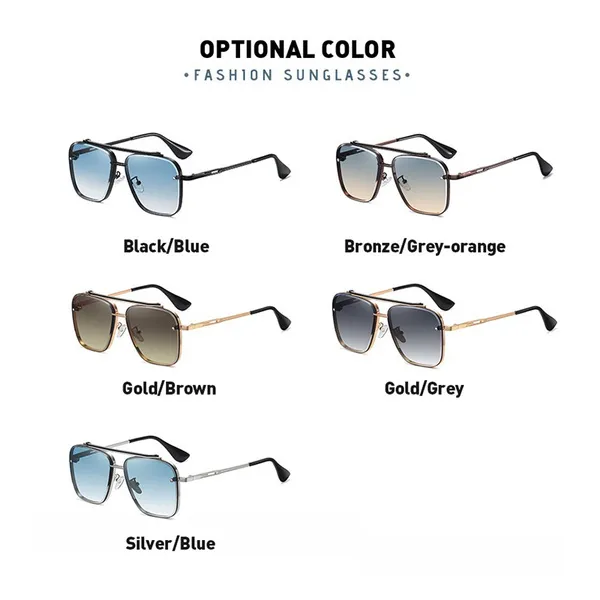 Sonnenbrillen für Herren, polarisierte Sonnenbrillen, klassische verspiegelte Sonnenbrillen für Herren, Metallrahmen, UV400-Schutz_voghion.com