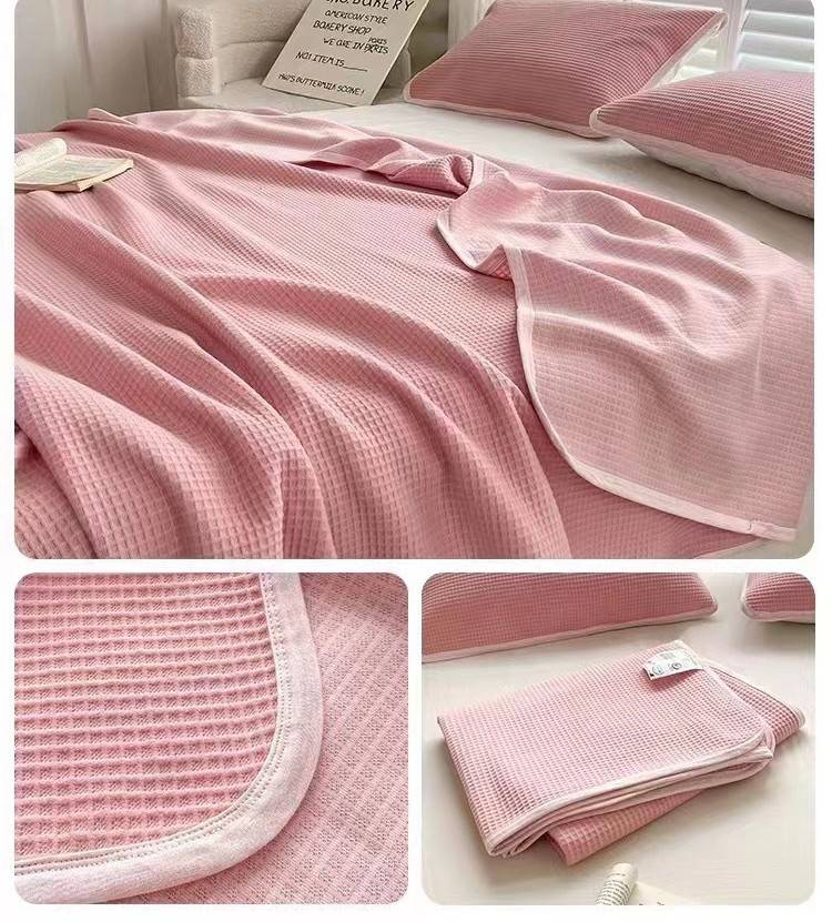 Aircondition-dyne Strikket bomuld Tencel-bomuld Dobbelt sommerkøldyne Kølig nøgen sovepose Sommerdyne Vaskbar sommertynddyne_voghion.com