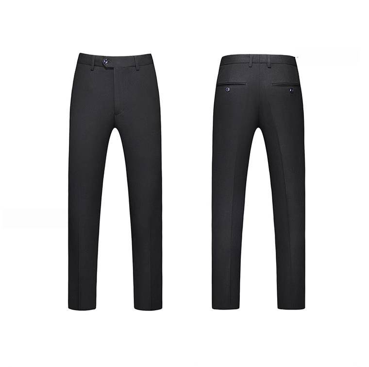 Men's Casual European And American Business Gentleman, Double-breasted Suit, Groom, Best Man, Host, Three-piece Suit + Waistcoat + Long Pants_voghion.com