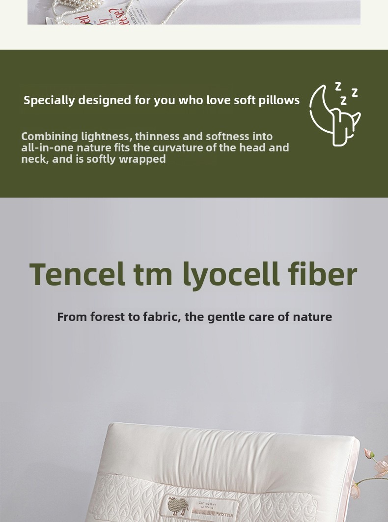 Oreiller orthopédique en mousse à mémoire de forme pour soulager les douleurs cervicales - Oreiller en fibres moyennement souples pour les dormeurs sur le côté et sur le dos. Respirant et hypoallergénique._voghion.com