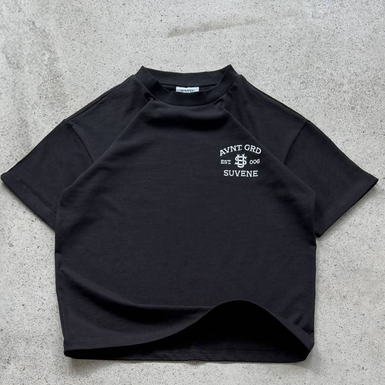 Y2K Sokak Giyimi Nakış Baskılı Tişört ve Lastikli Şort Takımı - Gençler İçin Trend Günlük Kıyafet_voghion.com