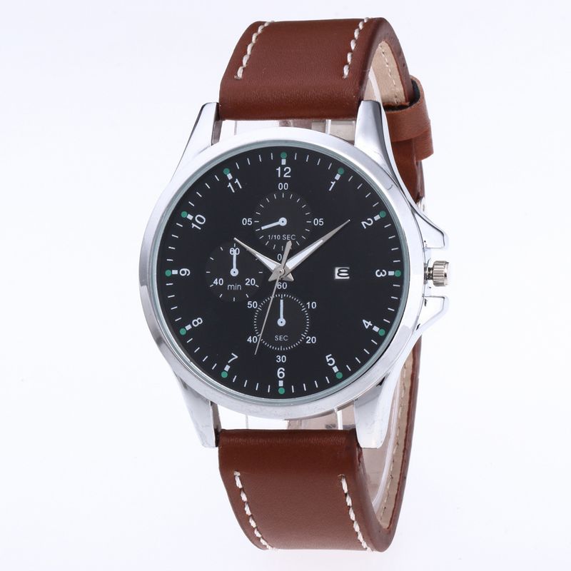 Men's Belt Square Digital Calendar Men's Watch Steel Belt Calendar Men's Watch A Generation No Logo_voghion.com