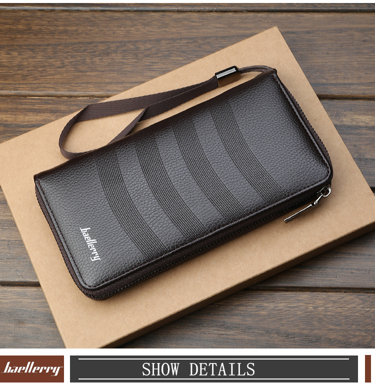 Baellerry Wallet High-quality Fashion Multi-card Slot Retro Long Wallet, Large-capacity Mobile Phone Bag_voghion.com