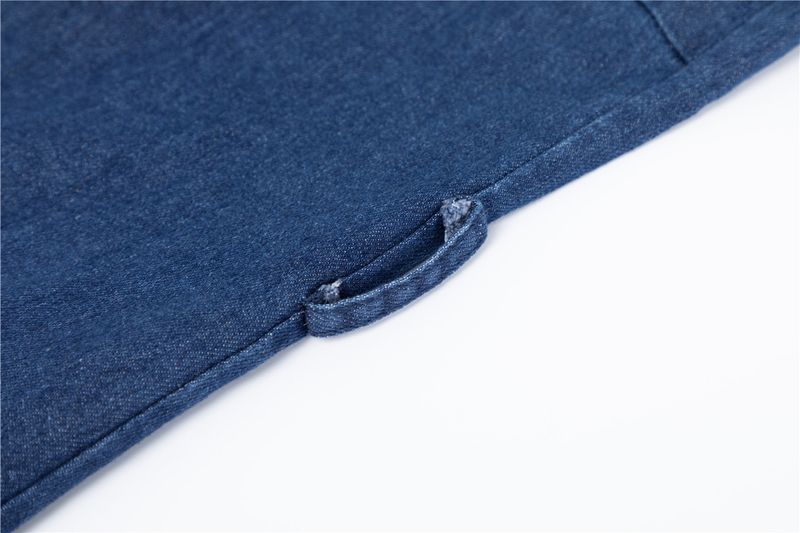 Seksi moda kolsuz delik seksi denim elbise_voghion.com