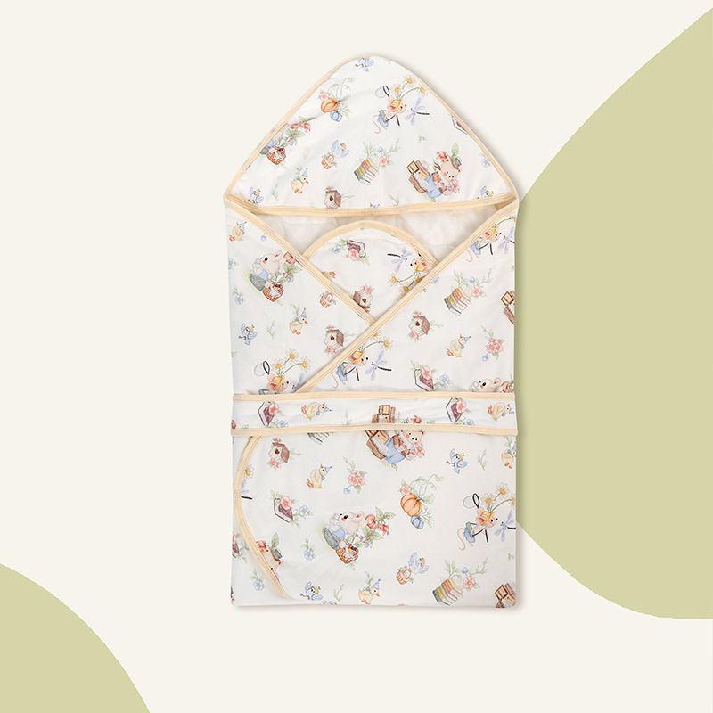 Trapunta neonato in puro cotone per sala parto, fasciatura per neonato, trapunta a fiori in puro cotone per tutte le stagioni_voghion.com