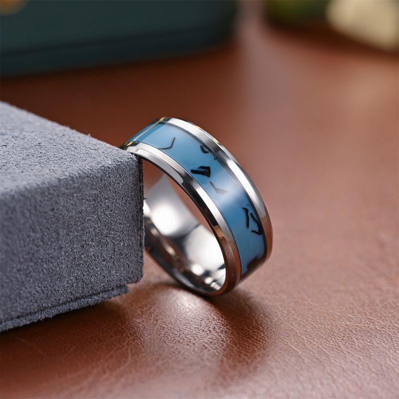 2024 Hot-Selling Oil-Drip Turquoise Beveled Edge Ring Bulk Discount_voghion.com