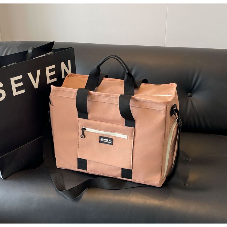 Modieuze lichtgewicht sport-fitnesstas Grote capaciteit Verplaatsbare draagbare opbergtas Schoenen Droog en nat Scheiding Yoga-trainingstas_voghion.com