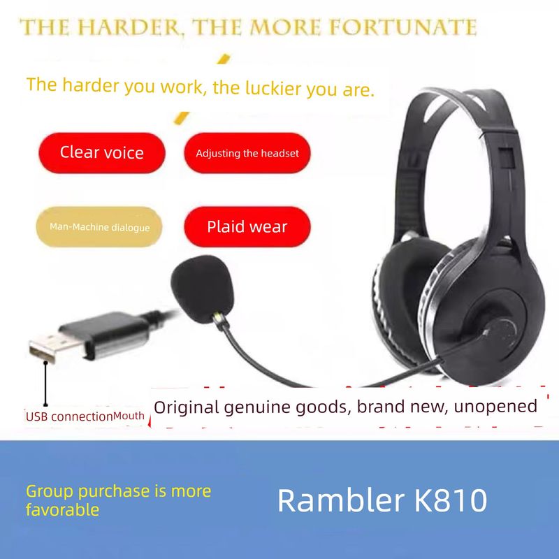 Cuffie per computer Edifier K810, cuffie cablate per notebook con microfono e altoparlante, da tavolo_voghion.com