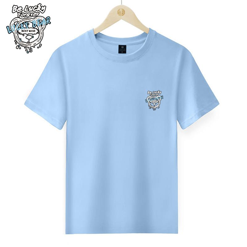 New Multi Color Versatile Breathable Comfortable Beach Simple Men's Cotton Couple T-shirt_voghion.com