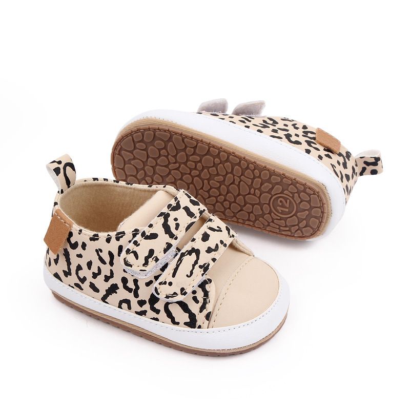 Mère et enfants printemps et automne chaussures bébé 3-6-12 mois bébé double Velcro chaussures enfant en bas âge chaussures bébé M22-13_voghion.com