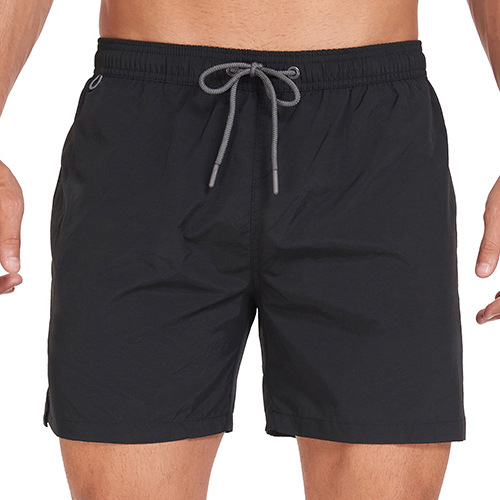 Maiô masculino com cós elástico e shorts forrados em malha, bolsos para maiô de secagem rápida, shorts de praia_voghion.com