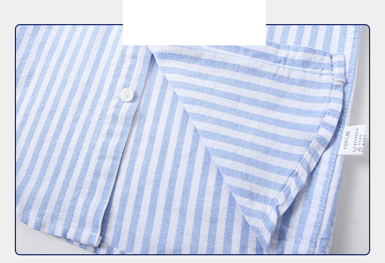 Simples primavera e outono moda casual camisa de manga longa para meninos crianças confortáveis com capa listrada topo_voghion.com