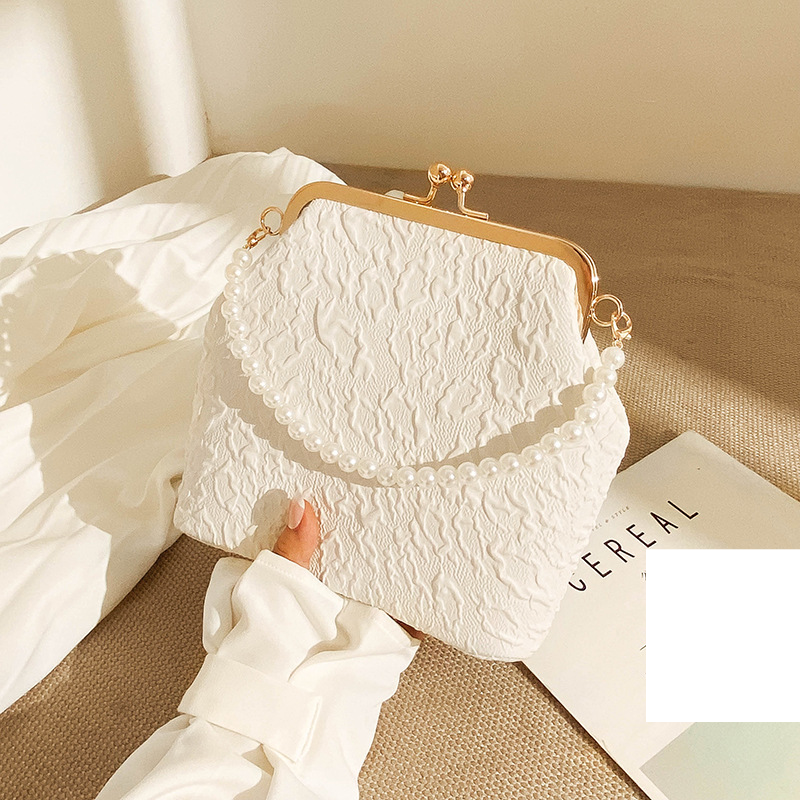 Nuova borsa tote con perle Borsa a tracolla mini catena Borsa per cellulare Borsa versatile per cosmetici da donna_voghion.com