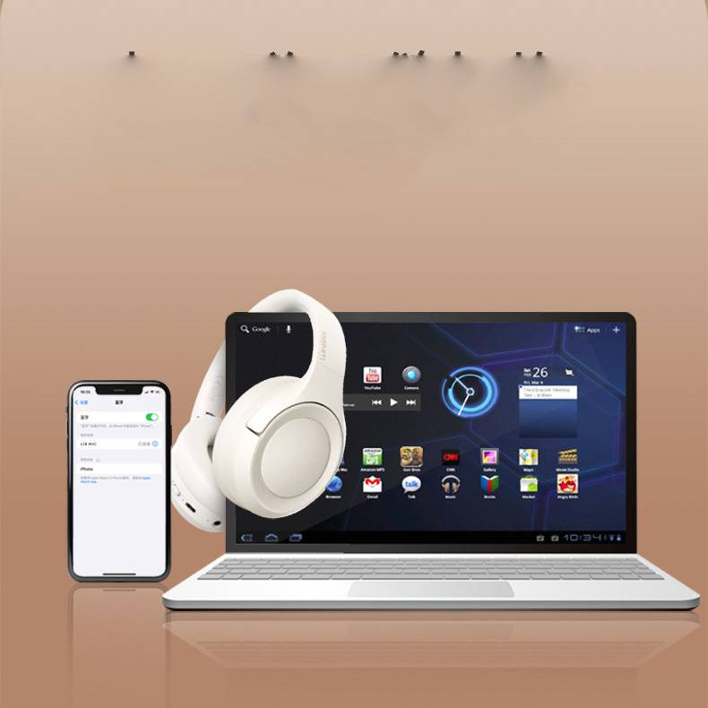 Neues ANC-Headset mit aktiver Geräuschunterdrückung, Bluetooth-Kopfhörer, lange Lebensdauer, einfach zusammenklappbares kabelloses Bluetooth-Headset_voghion.com