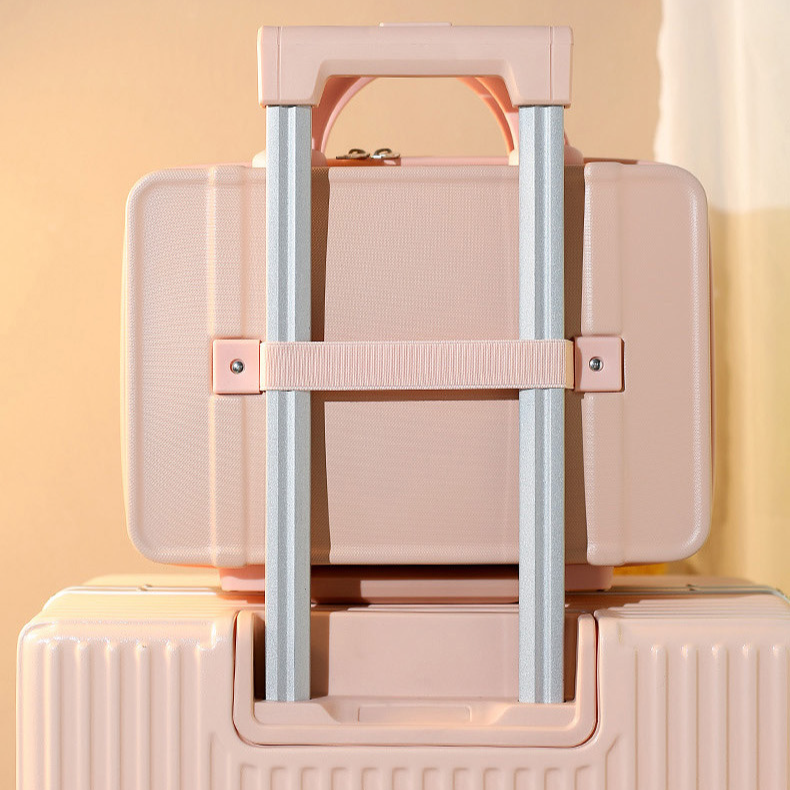 Gepäck 14 "Make-up-Koffer Hohes Erscheinungsbild Mit Geschenk-Hochzeitskoffer Bonbonfarbener Vintage-Koffer Mini-Koffer_voghion.com