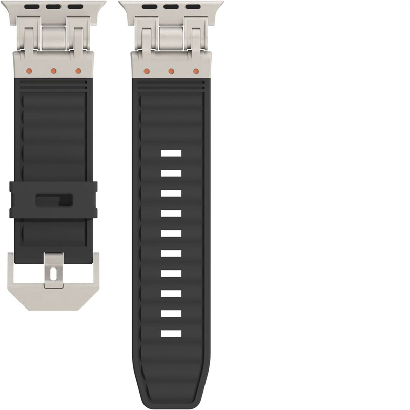 Curea de ceas sport din silicon pentru iWatch 42/44/45/49 mm, pentru seria Watch Ultra2 Se 9/8/7/6/5/4/3/2/1_voghion.com