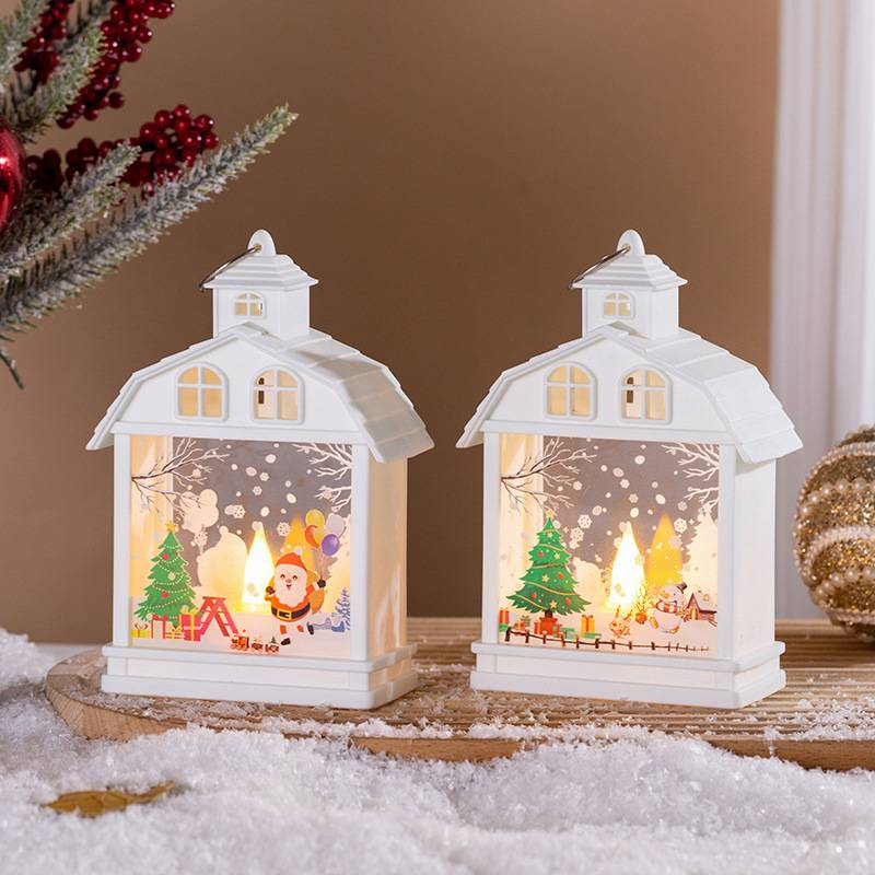 Decoraciones navideñas, luces nocturnas retro portátiles, adornos LED, decoraciones colgantes, accesorios creativos para escaparates._voghion.com