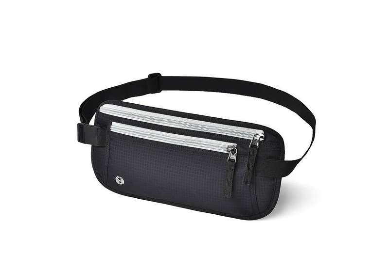 RFID Blocking Travel Waist Pack - Waterproof & Anti-Theft Passport Holder Slim Hidden Money Belt With Secure Zipper For International Trips_voghion.com