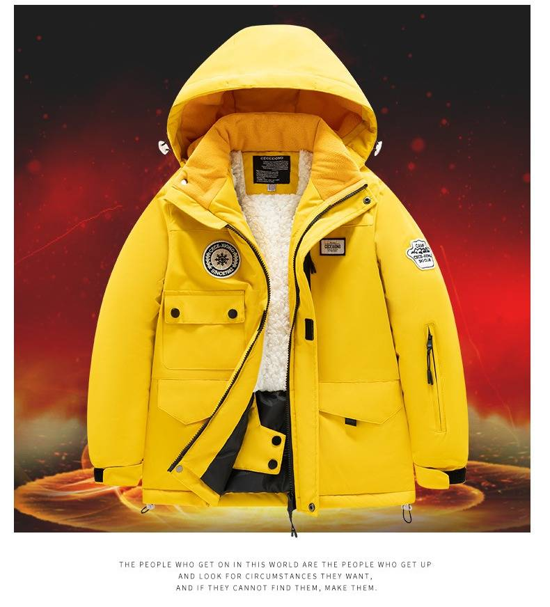 Kids Snowsuit Set Waterproof Windproof Winter Ski Jacket & Pants For Boys Girls (6-16 Size, 30+ Color Options)_voghion.com