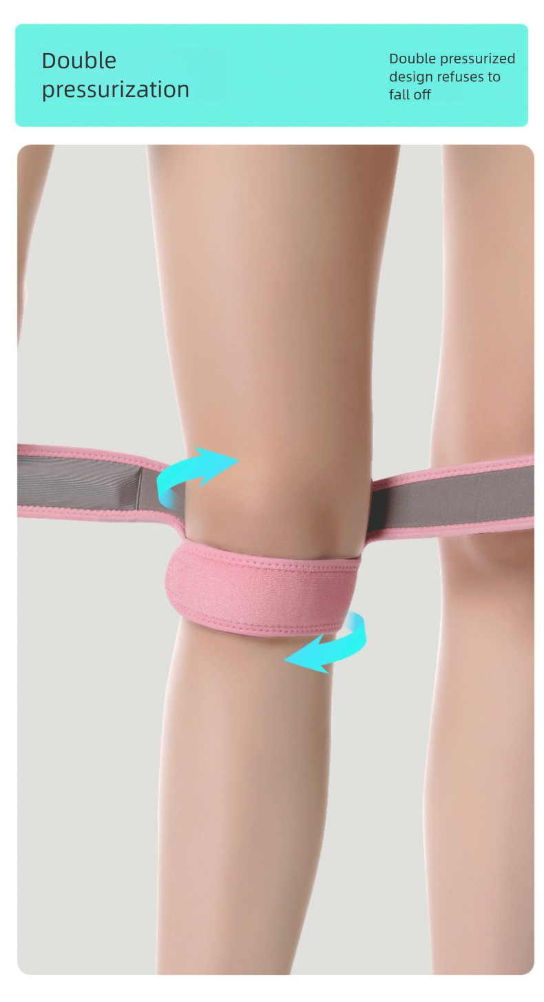 New Sports Silicone Strap Compression Meniscus Patella Running Climbing Breathable Basketball Brace Knee Support_voghion.com