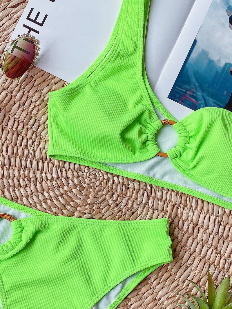 Women's fashion bikini swimsuit strapless swimsuit_voghion.com