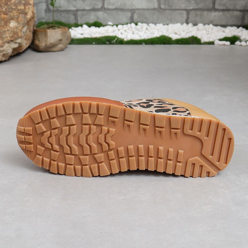 SHLIANG Kadın Spor Ayakkabıları Günlük Düz Bağcıklı Açık Hava Koşu Tenis Deri Moda Baskılı Nefes Alabilir Vulkanize Ayakkabı_voghion.com
