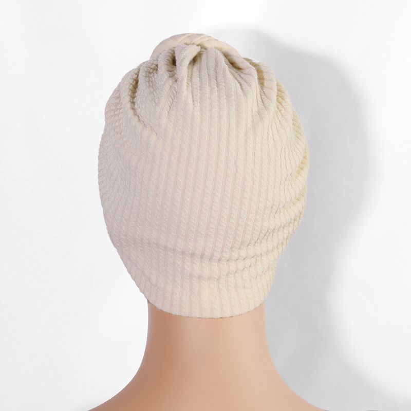 Thickened Elastic Flower Headscarf Hat - Ethnic Style Twisted Warm Hat (Fashionable & Versatile, European & American Design, Winter Headwear)_voghion.com