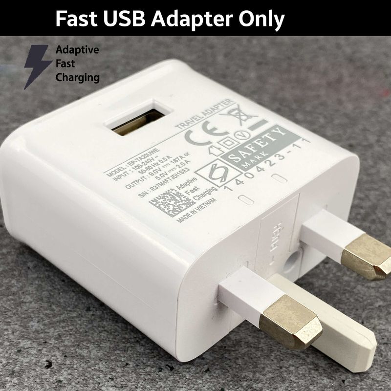 Adaptive Fast Charging USB 2.0 Walls Charger Plug For All Samsung Galaxy Phones_voghion.com