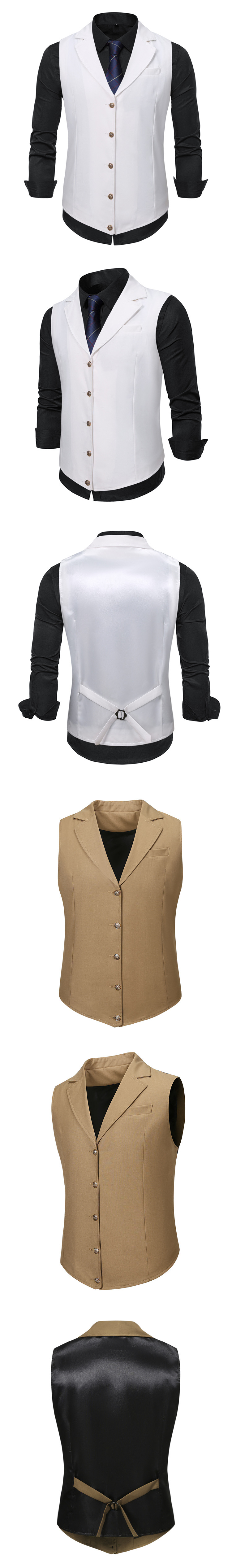 Roupas masculinas Colete masculino casual terno colete_voghion.com