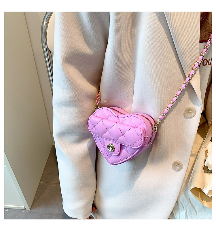 Borsa a tracolla da donna a forma di cuore, alla moda, con rossetto_voghion.com