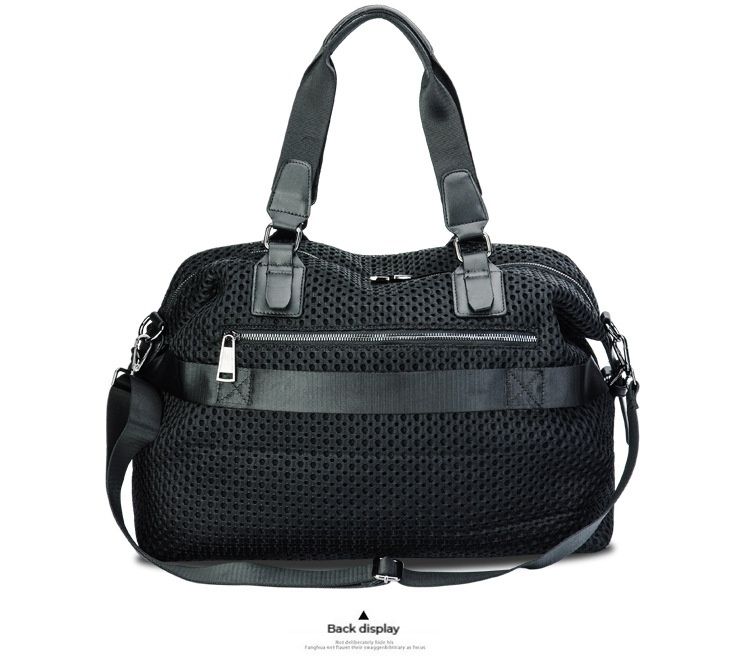 Borsa da viaggio alla moda, borsa a tracolla in rete di nylon, semplice e casual, con tracolla staccabile_voghion.com